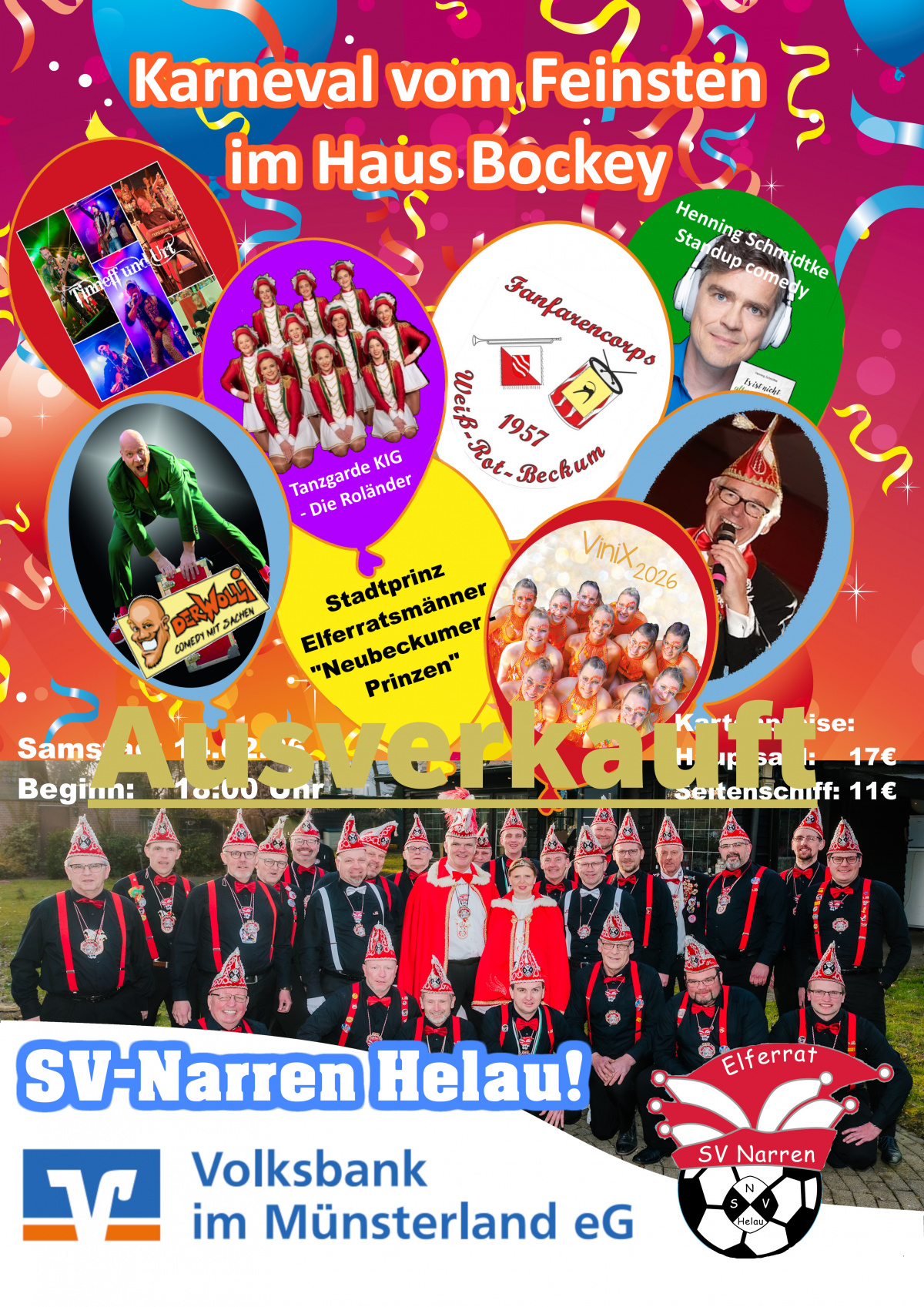 Kostümsitzung der SV Narren